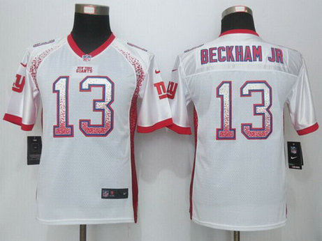 Youth New York Giants #13 Odell Beckham Jr White Drift Fashion NFL Nike Jersey Youth New York Giants #13 Odell Beckham Jr White Drift Fashion NFL Nike Jersey