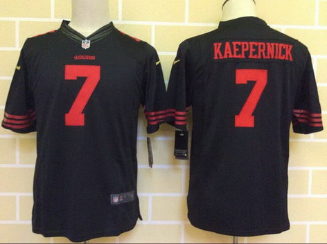 Youth San Francisco 49ers #7 Colin Kaepernick 2015 Nike Black Limited Jersey Youth San Francisco 49ers #7 Colin Kaepernick 2015 Nike Black Limited Jersey
